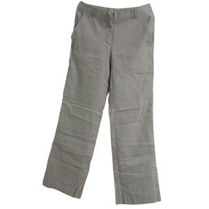 H&M WOMENS LINEN PANTS WIDE LEG CASUAL SIZE 6 US